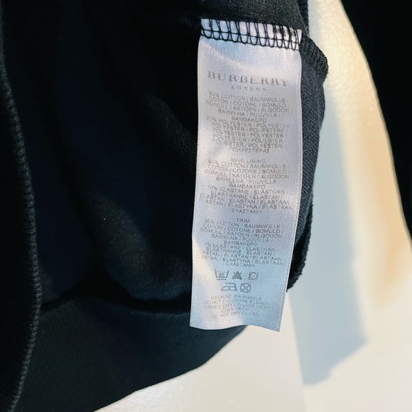 Burberry London Women’s Classic Black Hoodie Activewear Sweater Size L - Picture 8 of 9